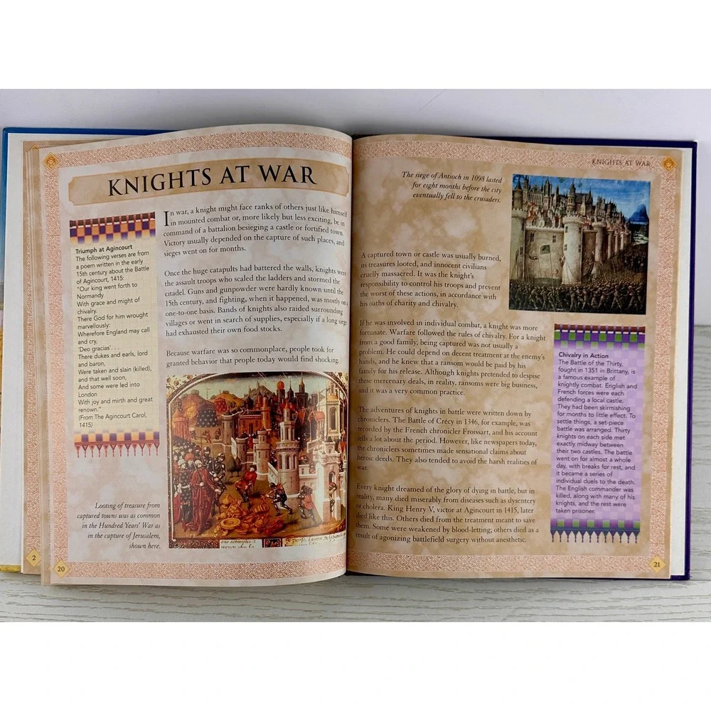 Knights and Chivalry Medieval World Hardcover‎ Book by Kathy Elgin